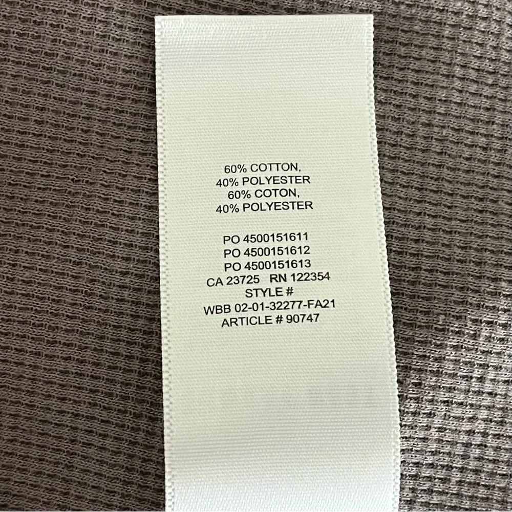 Sunday Best Light Brown‎ Taupe Baby Waffle Quarter Zip Sweater Size Small - Picture 6 of 11